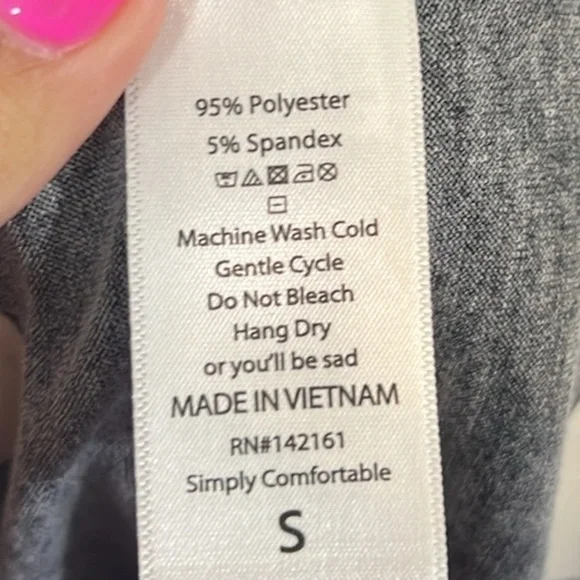 074 - LulaRoe NWOT Black and White Polka Dot, Size Small Oversized - Picture 3 of 5